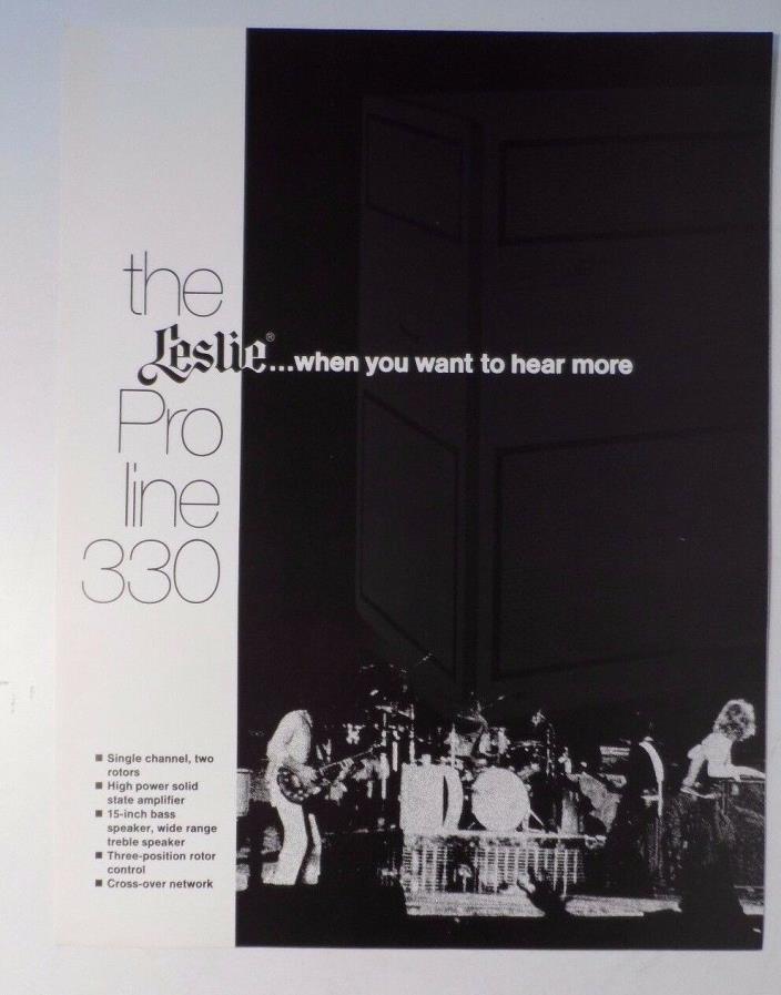 Leslie Pro Line 330 Double-sided Single Sheet Brochure Flyer