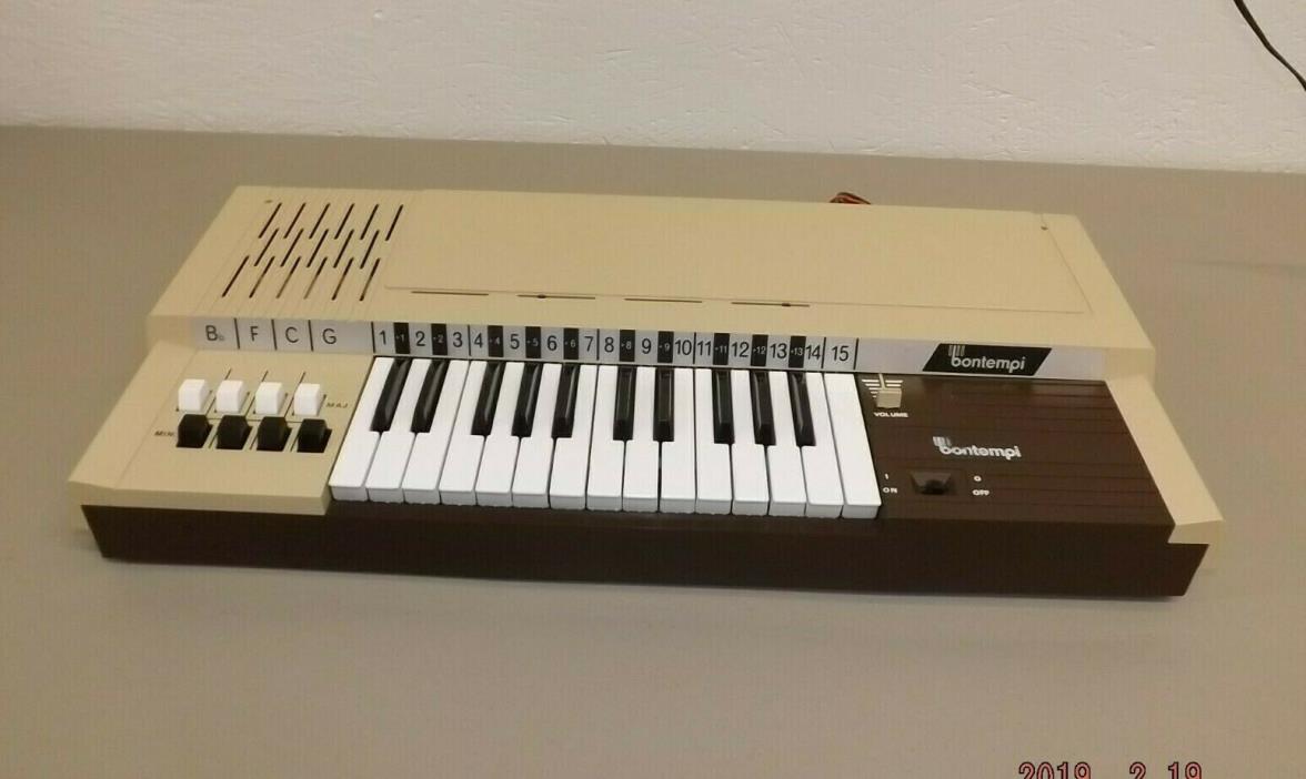 Vintage Bontempi Model B4 Electric Organ Tested, Works!!