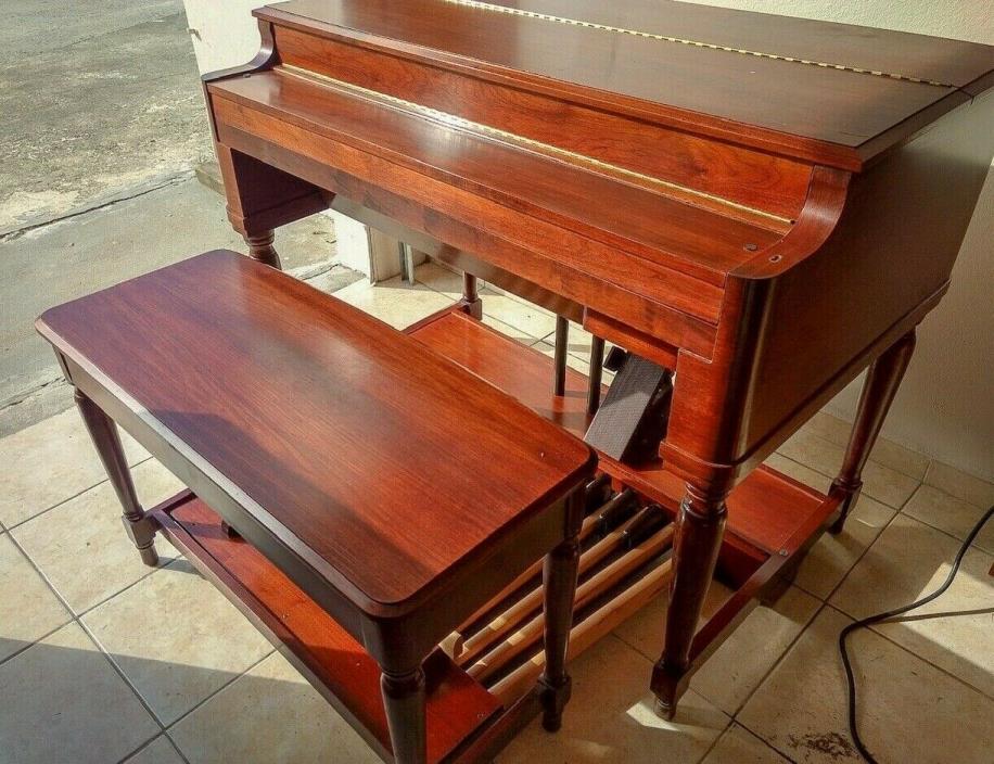 Hammond B3 Organ with 2 Leslie's Aged Natural Gloss Vintage Classic Piano Cherry