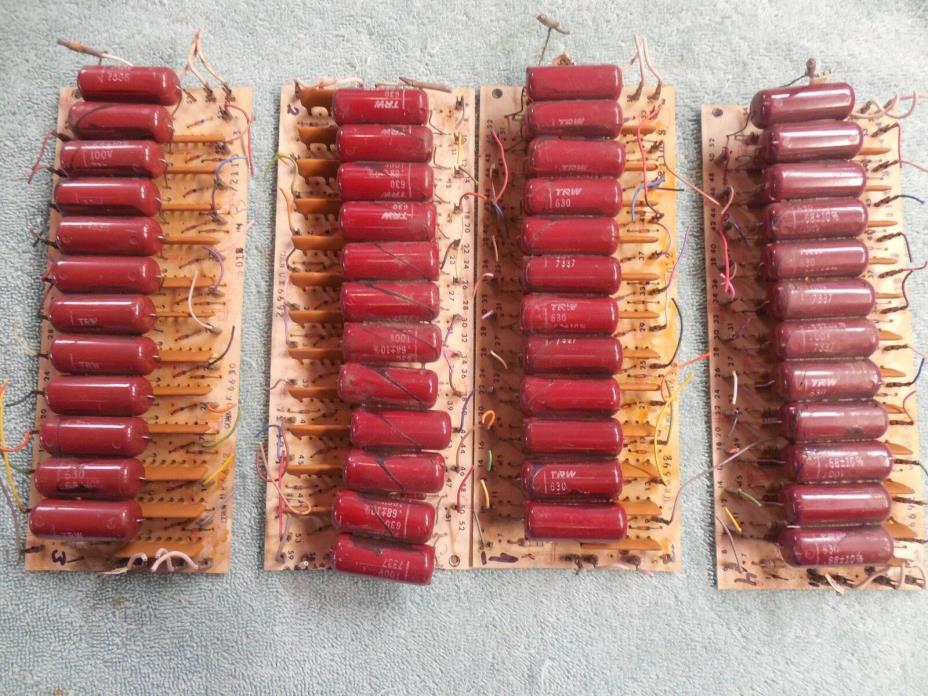 Hammond Organ Mylar Red Caps on Circuit Board For Parts
