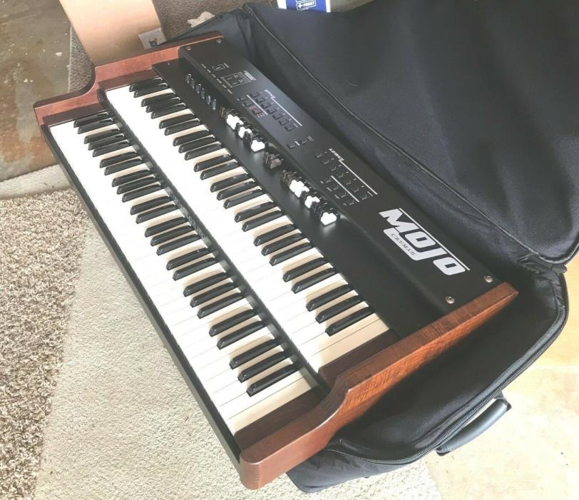 Crumar Mojo 2 Manual Organ with original box & 1/2 moon switch & wheeled case