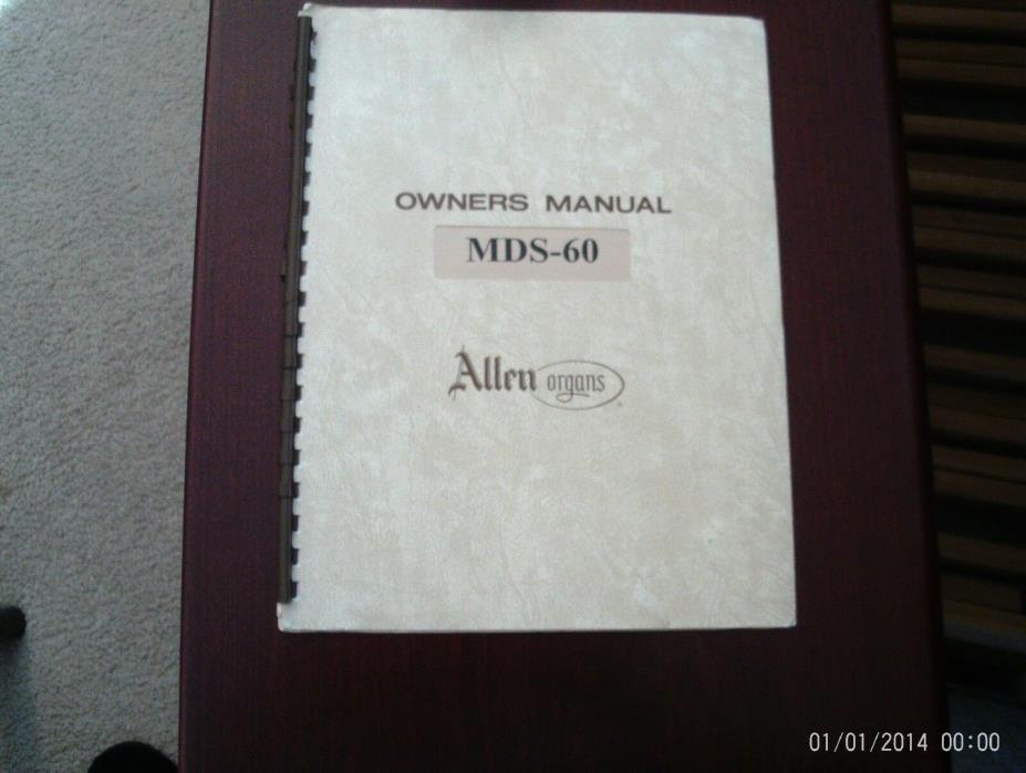 Allen Organ MDS 60 Owner's Manual