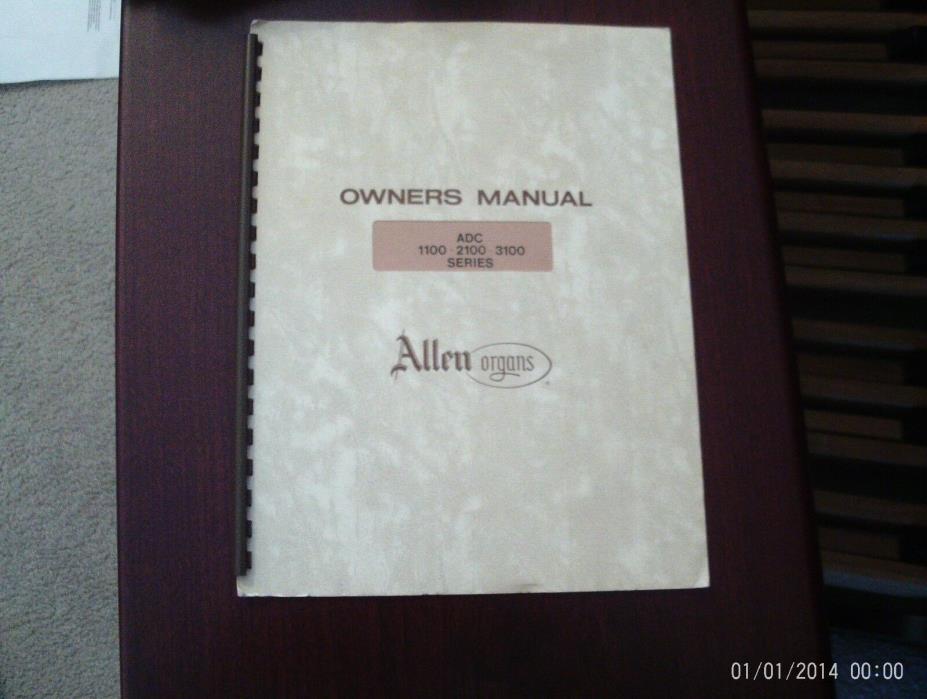 Allen ADC 1100-2100-3100 Organ Owner's Manual (copy 2)
