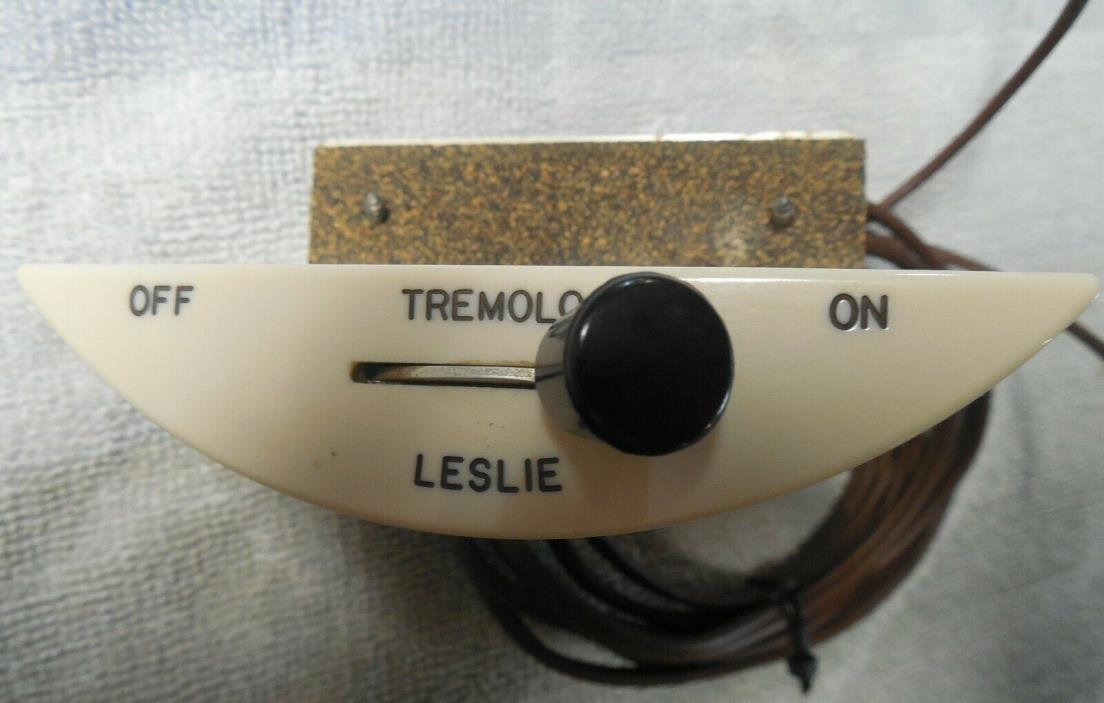 Tremolo Half Moon Switch White Color with Screws  Leslie Speaker Hammond Organ,