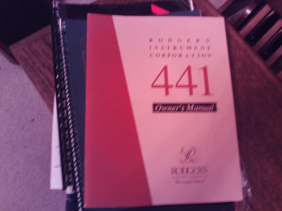 Rodgers 441 Organ Owner's Manual