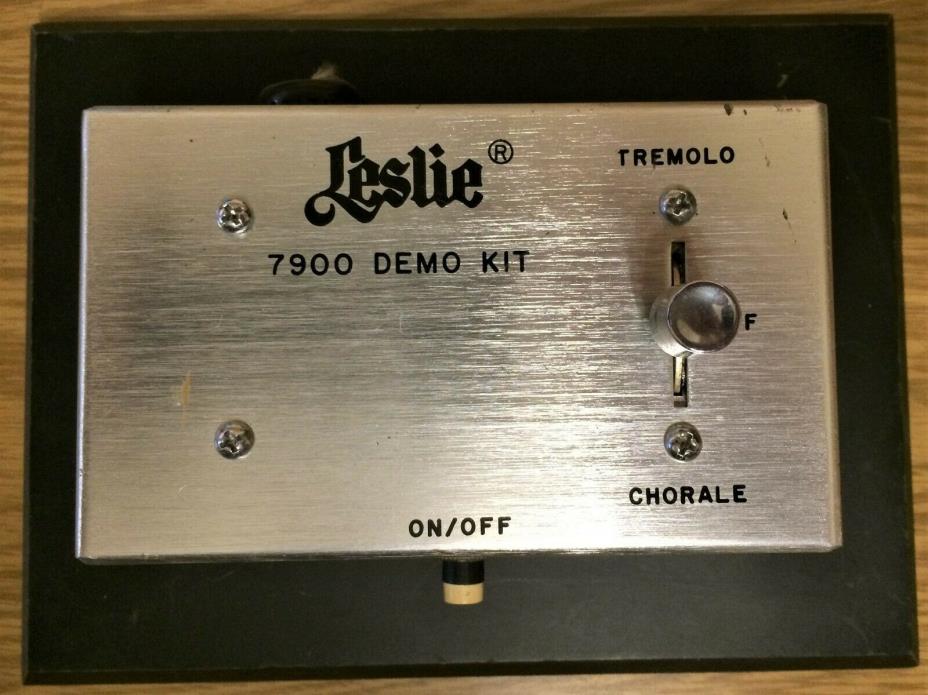 RARE LESLIE 7800 DEMO KIT SWITCH TREMOLO CHORALE DEALER DISPLAY UNIT