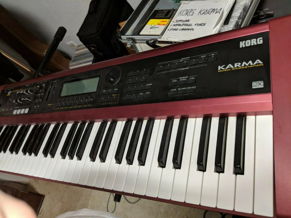 Studio used Korg Karma Synthesizer  NO issues w/ Extras. disks (no smoke)