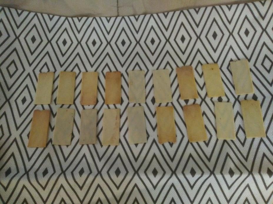 18 Vintage / Antique Piano Key Tops Great Used Condition