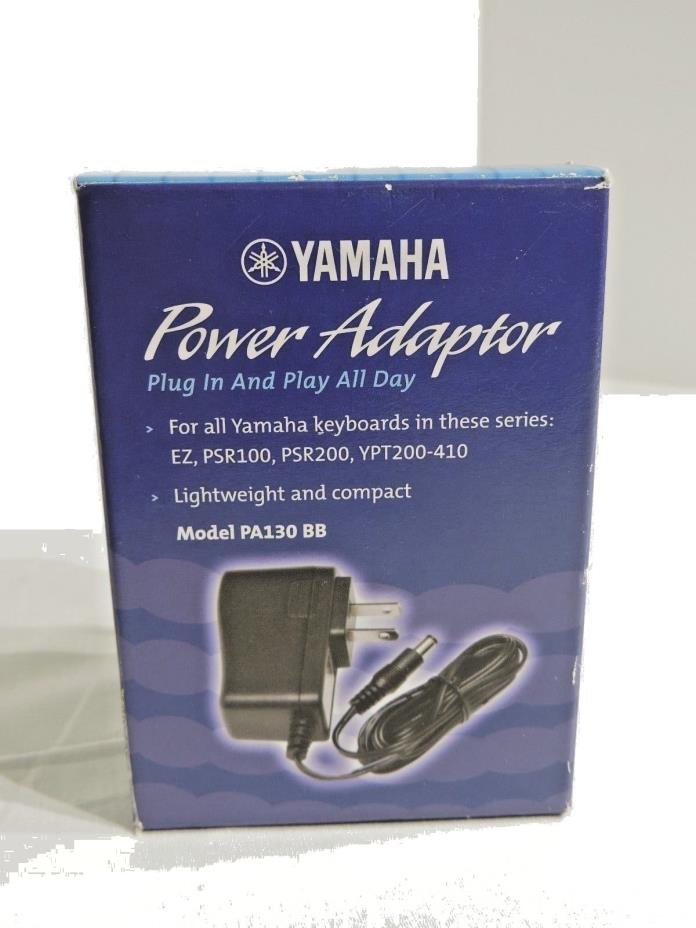 Yamaha Genuine OEM PA-130 BB Keyboard AC Power Adapter 12V 1.0A New in box.