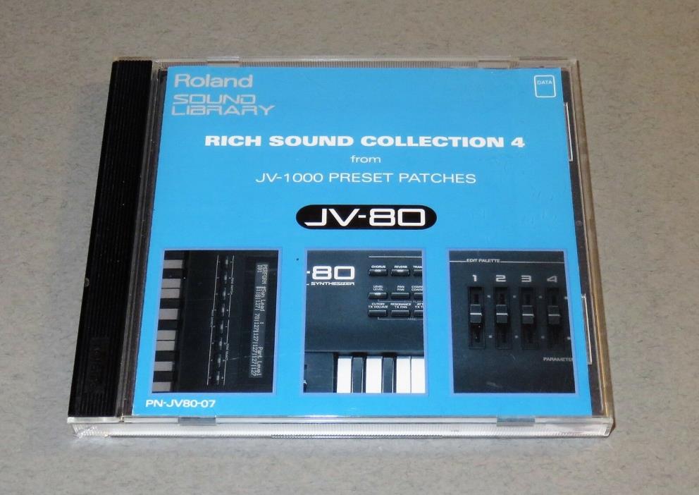 ROLAND PN-JV80-07 RICH SOUND COLLECTION 4 JV1000 PresetPatches Data ROM Card 880