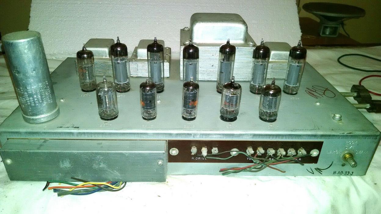 HAMMOND ORGAN AMPLIFIER H-AO-33-3 FROM A TONE CABINET  FOR PARTS OR REPAIR