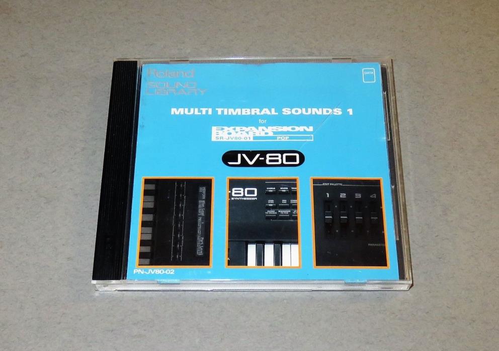 ROLAND PN-JV80-02 Multi Timbral Sounds 1 Data ROM Card SR-JV80-01 Pop Expansion