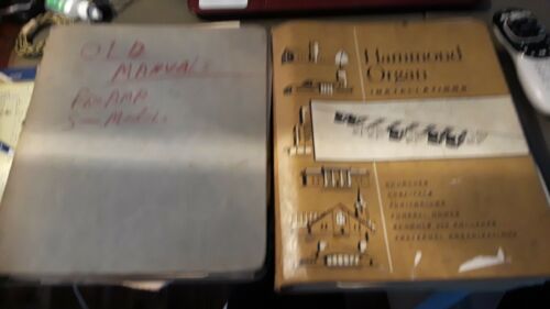 2 Hammond Organ Dealer Manuals Older Models amps preamps service letters
