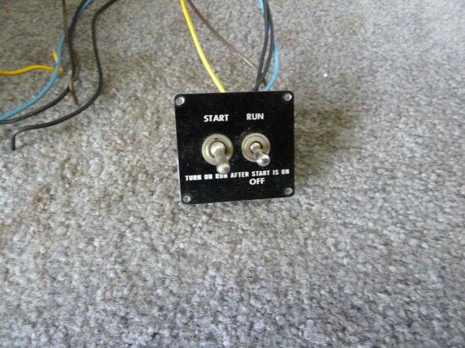 Hammond organ start/run switches