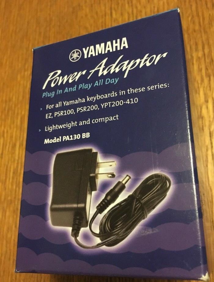 Yamaha New Genuine OEM PA-130 BB Keyboard AC Power Adapter 12V 1.0A