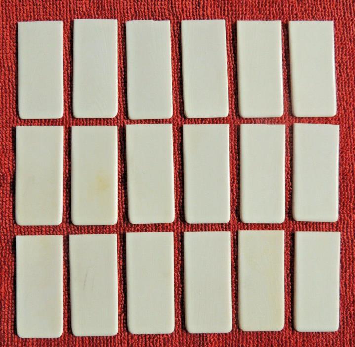 18 Vintage / Antique Piano Key Tops Great Used Condition Lot 12