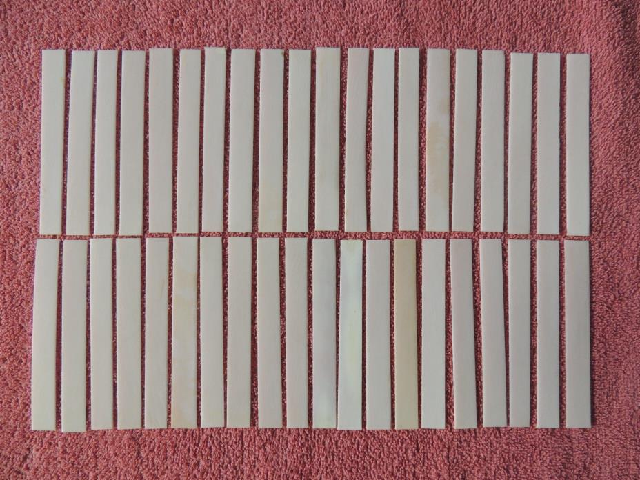 40 Vintage / Antique Piano Key Tops Great Used Condition Lot 13