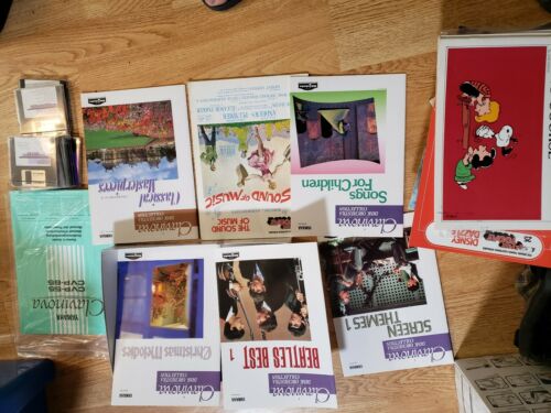 Lot of 10+  Yamaha Cvp-65 CVP-55 Clavinova Music Book Floppy Disk Titles Beatles