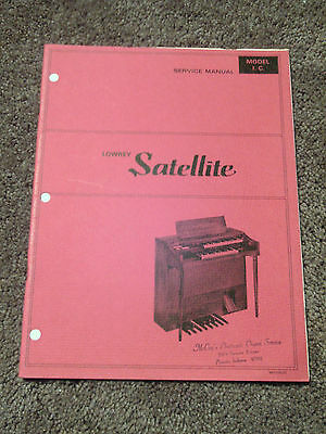 Lowrey Satellite Organ I.C. Service Repair Shop Manual IC Schematics Parts List