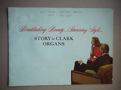 Story and Clark Organs Vintage Catalog and flyer LOT