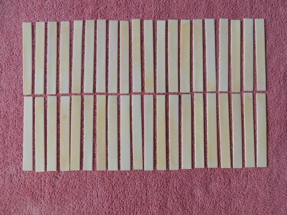 40 Vintage / Antique Piano Key Tops Great Used Condition Lot 12