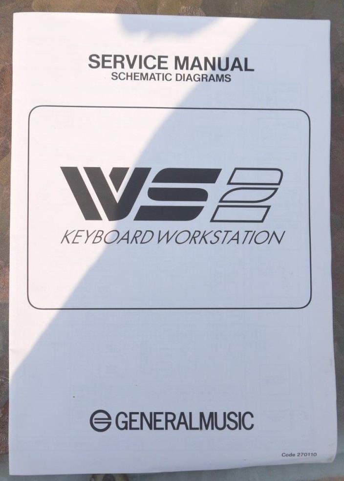 GeneralMusic WS 2 Piano Keyboard workstation Service Manual Schematic Diagrams