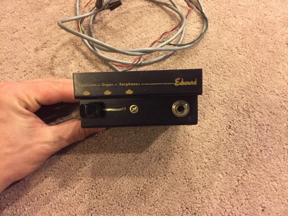 Vintage Edward Controls Extension Organ Earphone Switch Hammond Organ!
