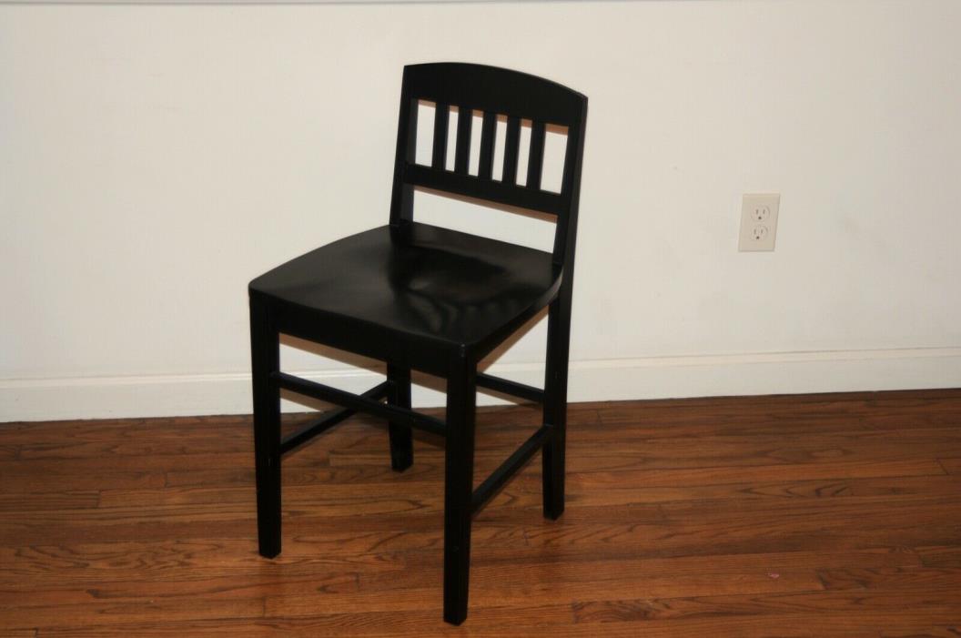 Vintage Steinway Piano Contoured Student Practice Chair Satin Black