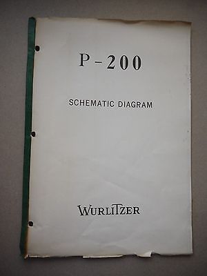 Wurlitzer Organ P-200 Schematic Diagram Manual
