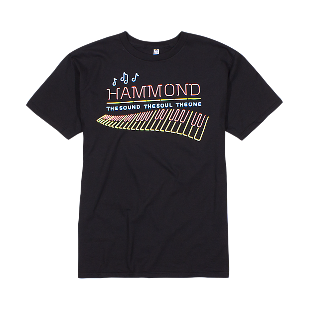 Hammond Organ Neon T Shirt (size Large)