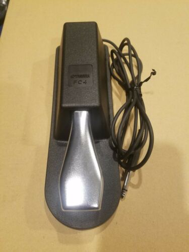 Yamaha FC4 Keyboard Piano Sustain Pedal 6 Ft Cable Used One Time