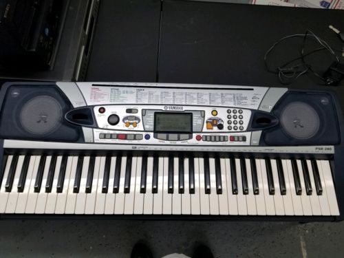 Yamaha PSR-280 Portable Keyboard with Dynamic 2-Way Speakers w/ Power Supply