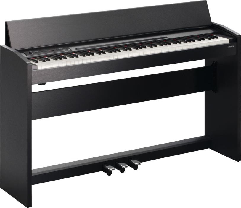 Roland F-120 Compact 88 Key Electric Piano, Black