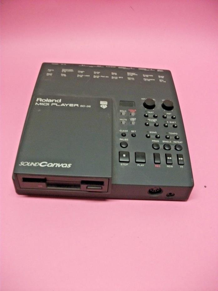 Roland SD-35 Sound Canvas Module and MIDI File Player