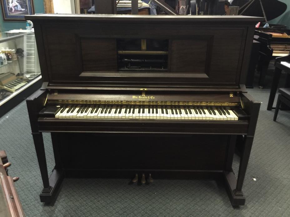 Knabe Upright Ampico Reproducing Player Piano Needs Restoration