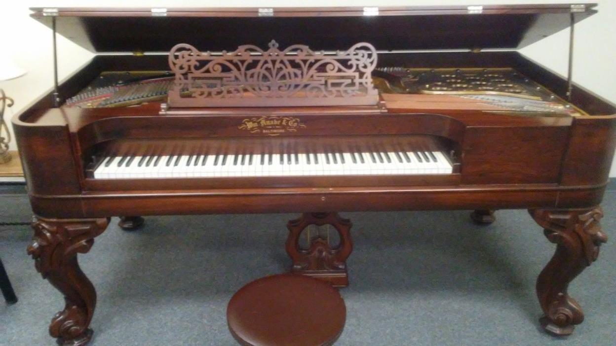 KNABE SQUARE GRAND PIANO/FULLY RESTORED/WARRANTY/FREE DELIVERY WITH BUY IT NOW