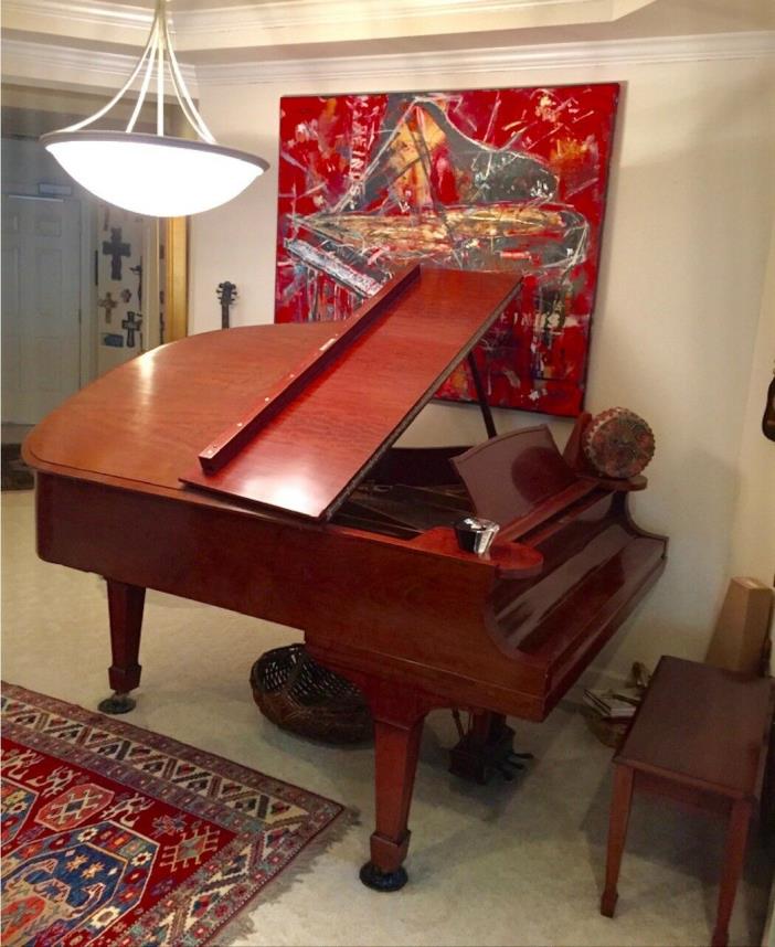 Piano, Antique, June 17, 1910, Model A Grand Piano, 6 foot, Excellent Condition