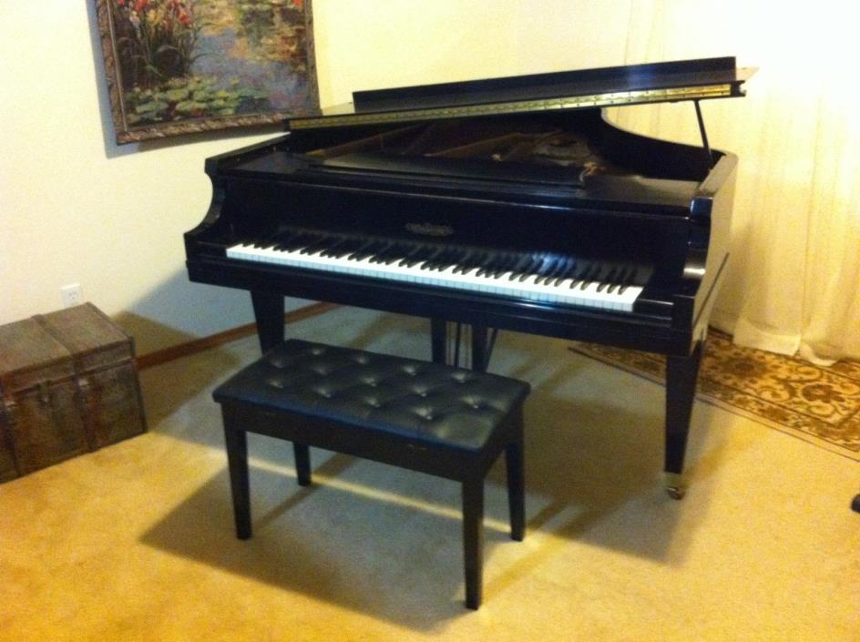 Chickering & Sons 5ft 7in Grand Piano Ebony Original 1979 Boston USA