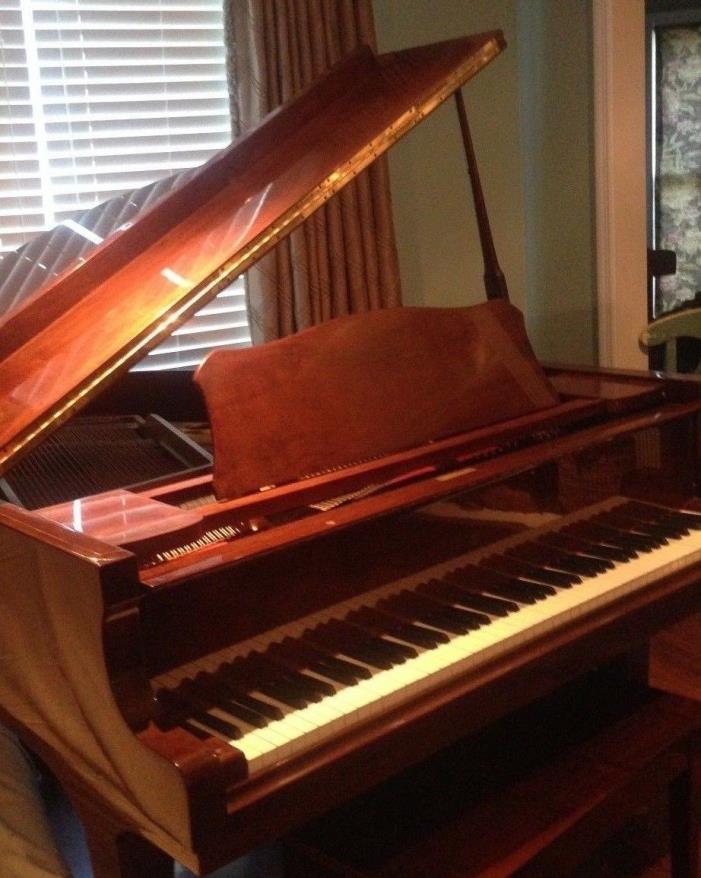 YOUNG CHANG G157 polished walnut 5 ft baby grand piano owned by a piano teacher