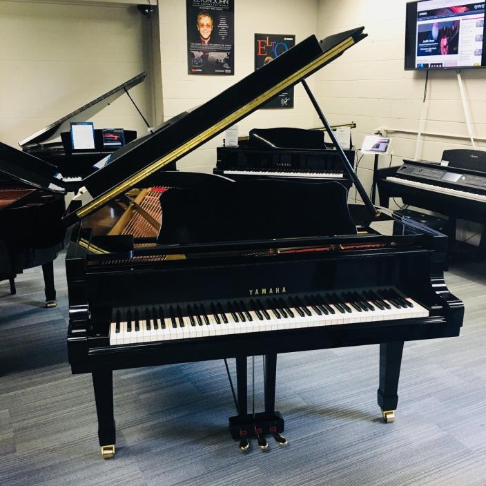 1977 Yamaha C7 Semi-Satin Black 7'6 Grand Piano Nice!