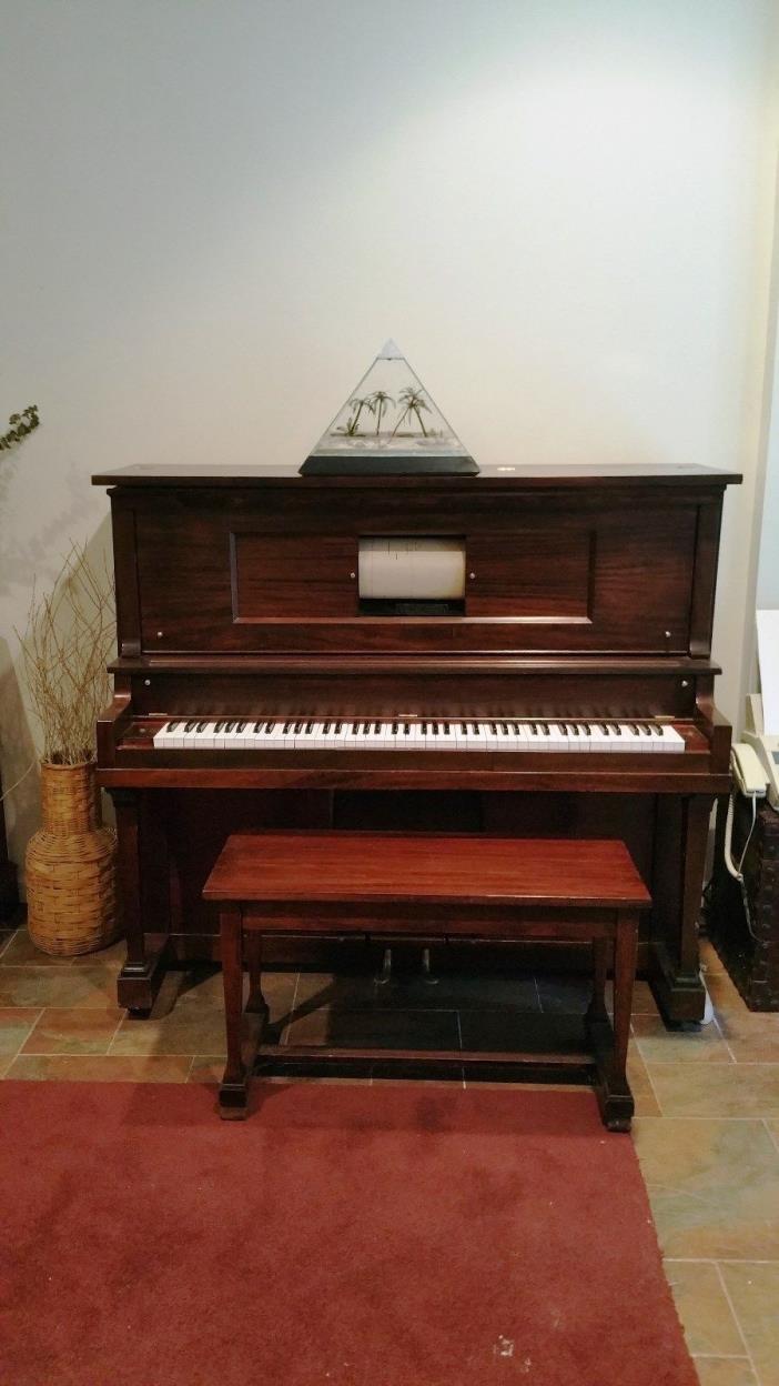 Player Piano - Upright Mahogany