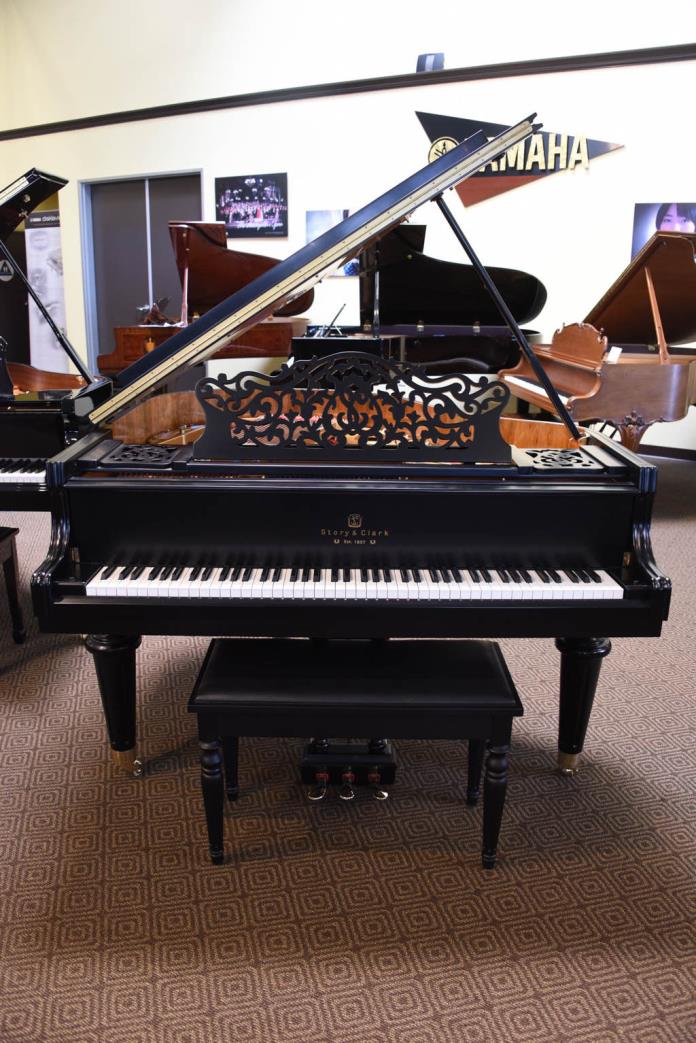 Story & Clark Baby Grand Piano Satin Ebony