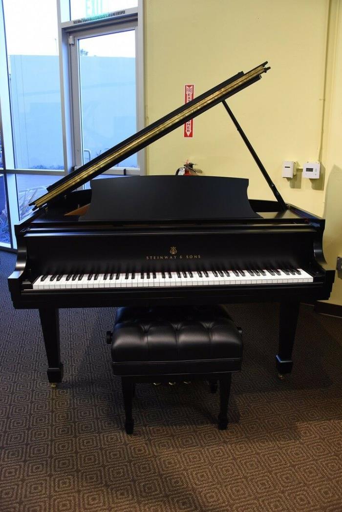 Steinway Model M Grand Piano Satin Ebony