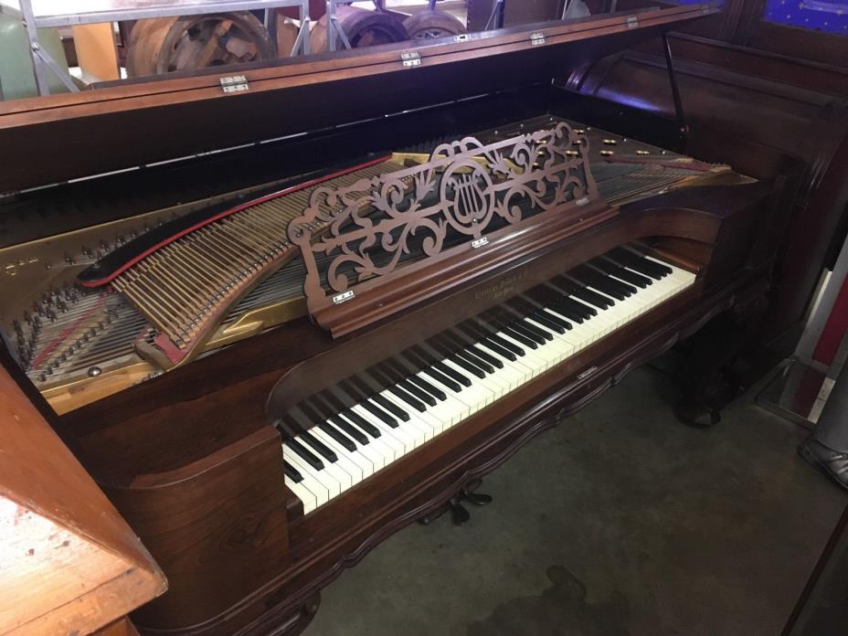Rare Rococo Style George Steck Square Grand Piano In Brazilian Rosewood- 1 OWNER