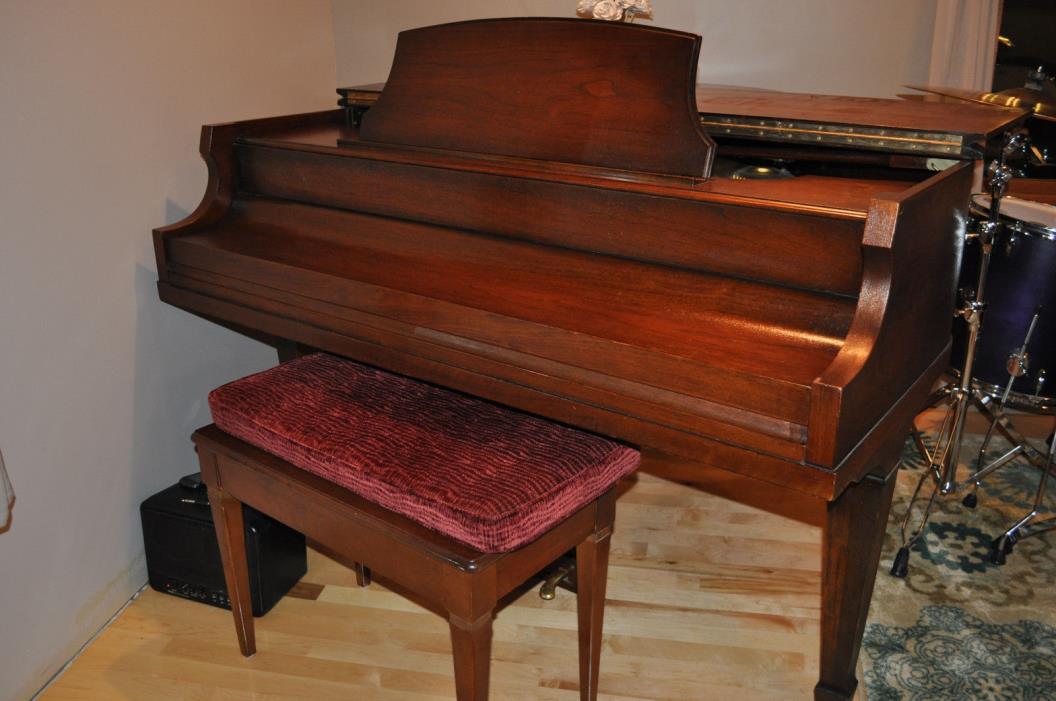 Wheelock Mini Baby Grand Piano--Vintage early 1900's 54Lx55W. Now $500
