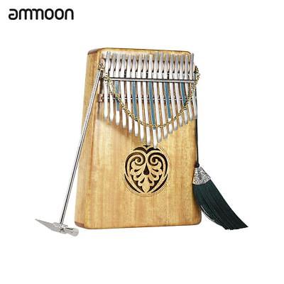 Kalimba 17 keys Solid Wood Thumb Piano with Carry Bag