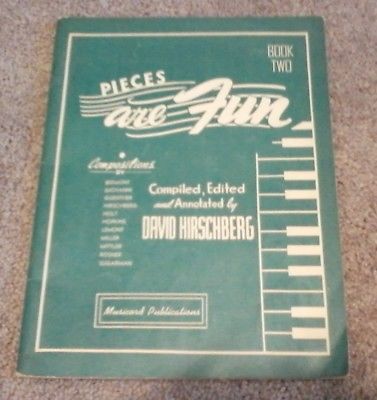 PIANO INSTRUCTION BOOK  - PIECES ARE FUN - BOOK TWO