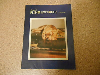 Old Vintage Booklet Clavier's Piano Explorer Sep. 1989 Learning Education School