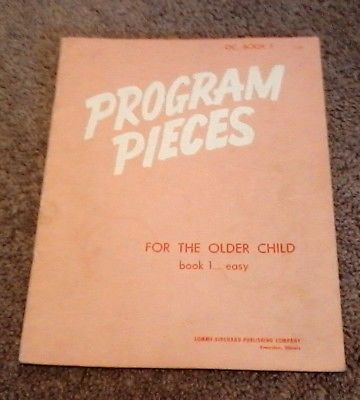 PIANO SOLO BOOK - PROGRAM PIECES FOR THE OLDER CHILD - BOOK 1