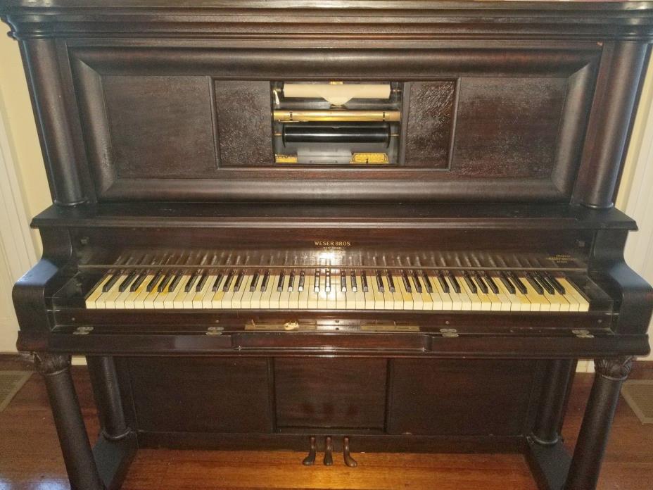 WESER BROS. PLAYER PIANO